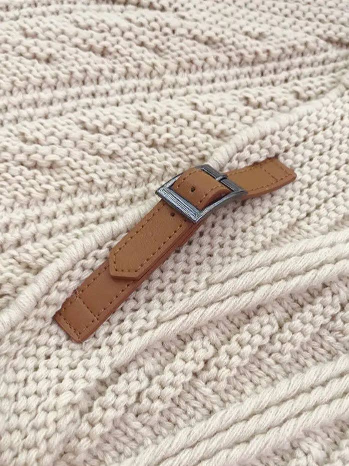 Handcrafted Buckle Triangular Shawl