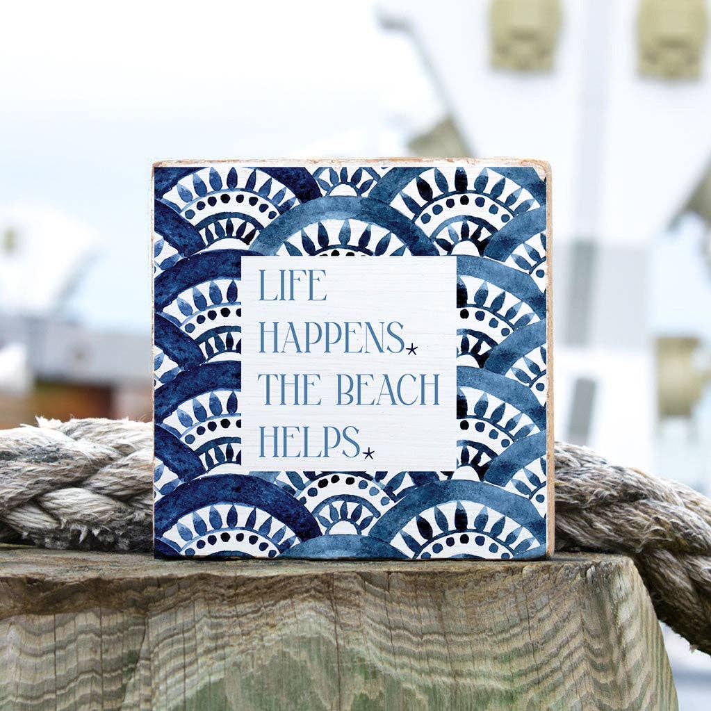 Life Happens Wooden Block