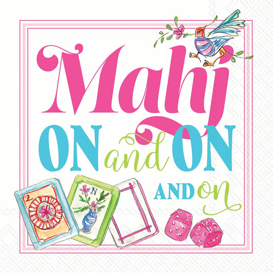 Mahj On and On Cocktail Napkin