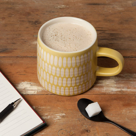 Ochre Imprint Stoneware Mug