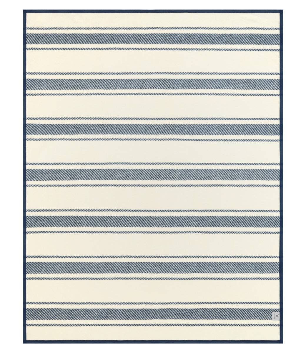 Dockside Stripe Navy Blanket: Original