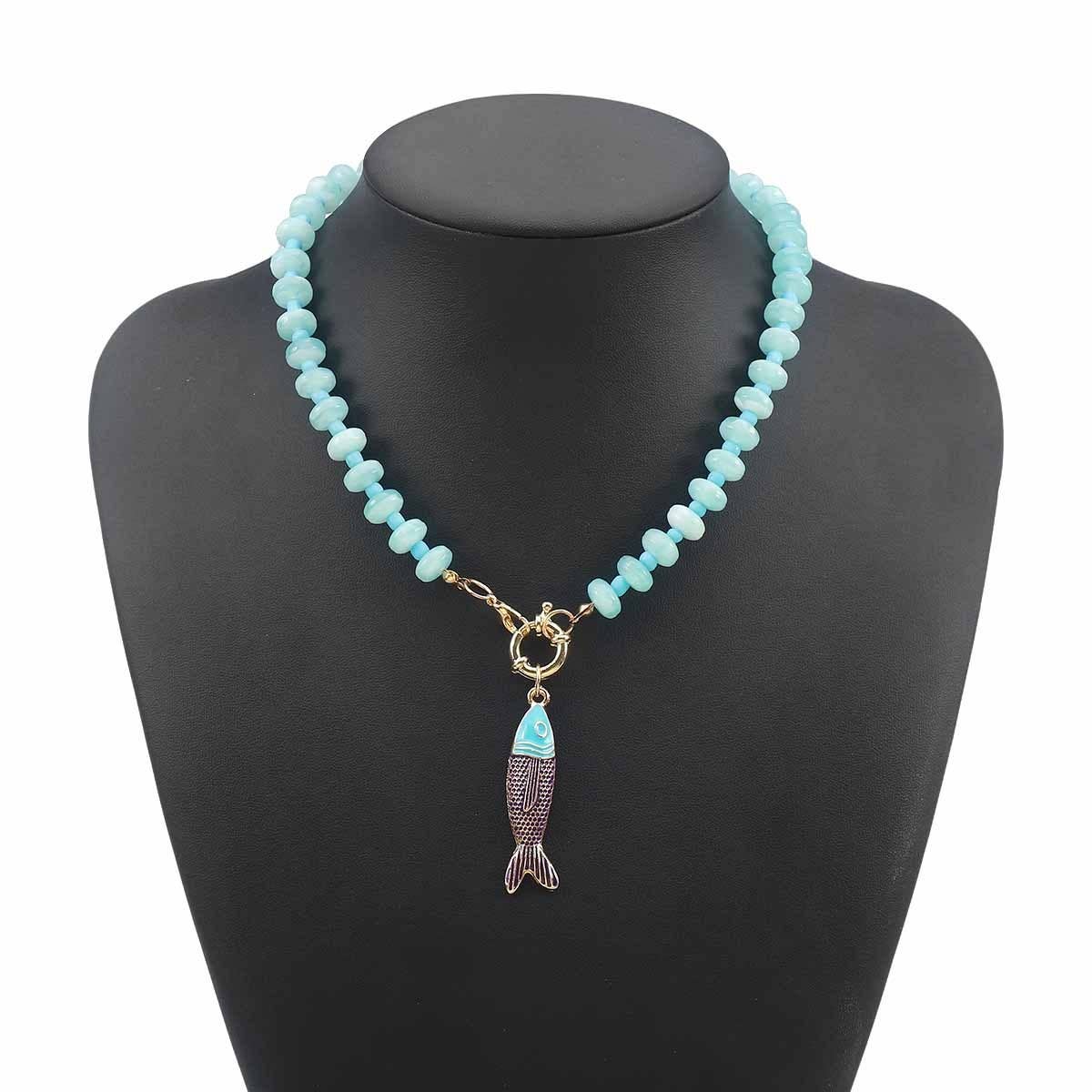 Fish Beaded Necklace