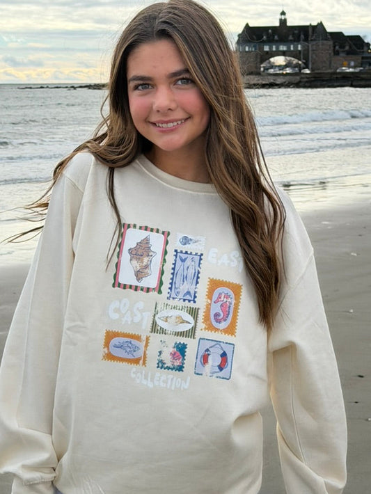 East Coast Collection Stamped Sweatshirt
