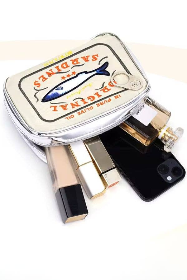 Sardine's Tin Can Cosmetic Bag: Cream