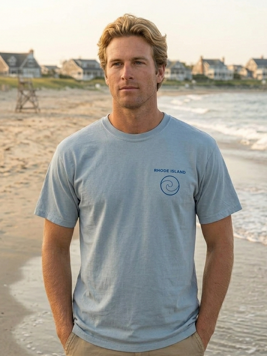Rhode Island Beach List Tee