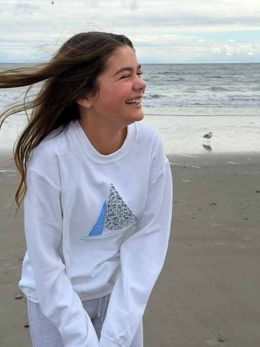 Patchwork Sailboat Sweatshirt