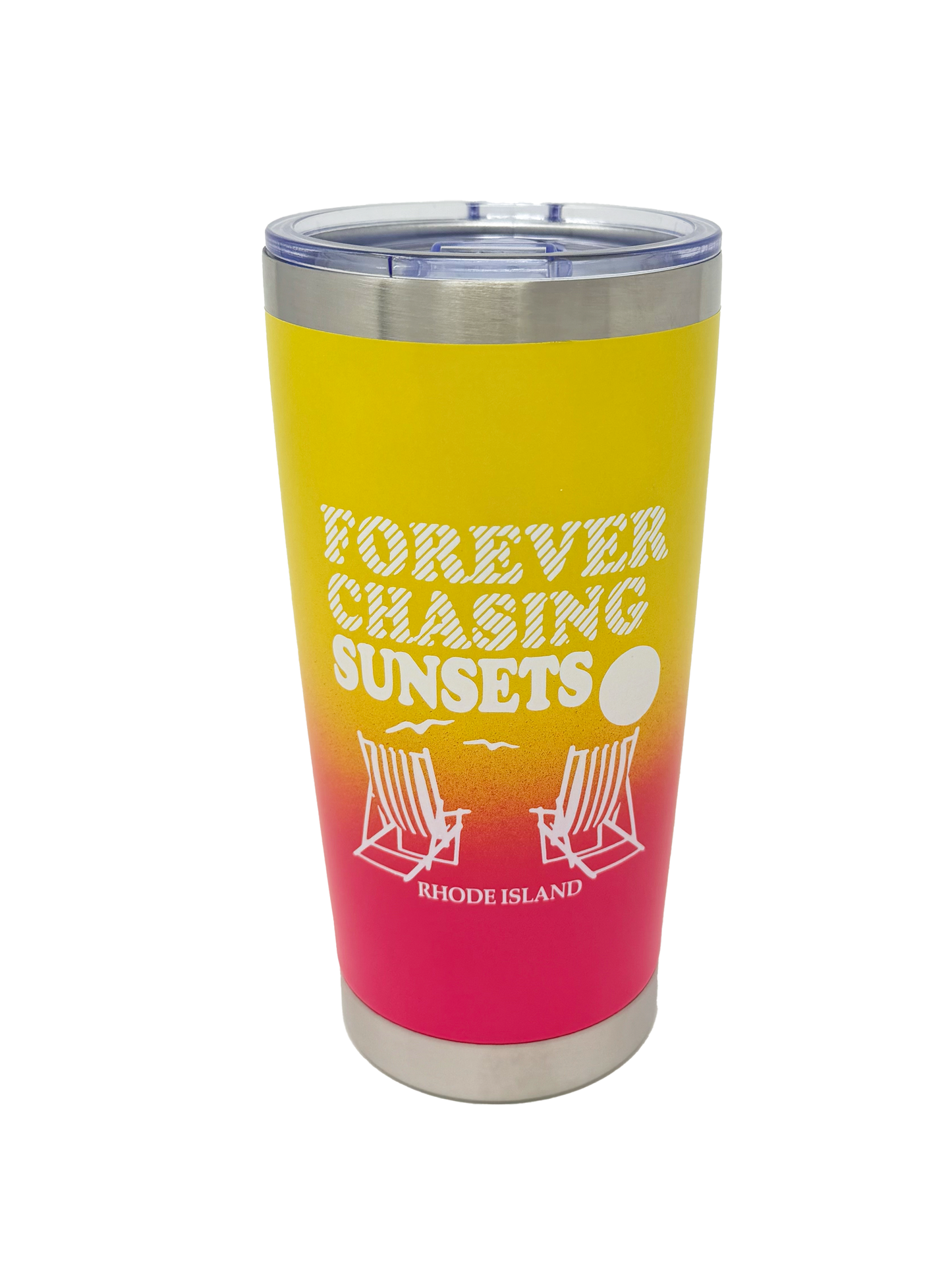 Forever Chasing Sunsets Coffee Tumbler