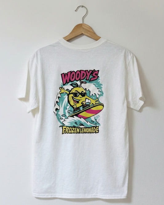 Woody's Lemonade White Tee