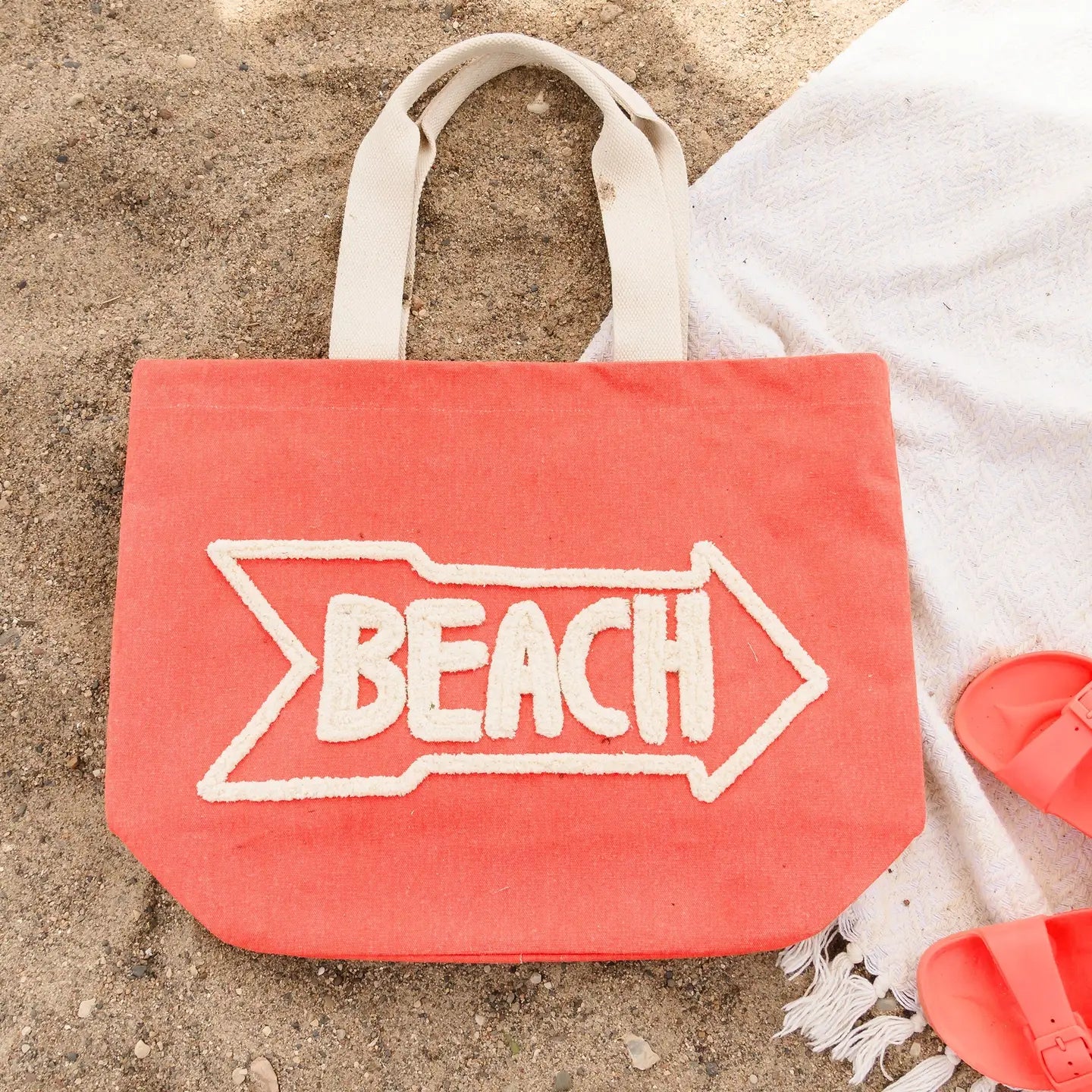 Beach Sign Tote Bag