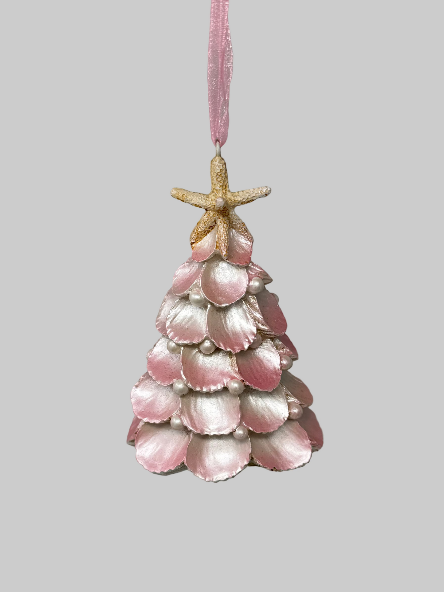 Pink Seashell Christmas Tree Ornament