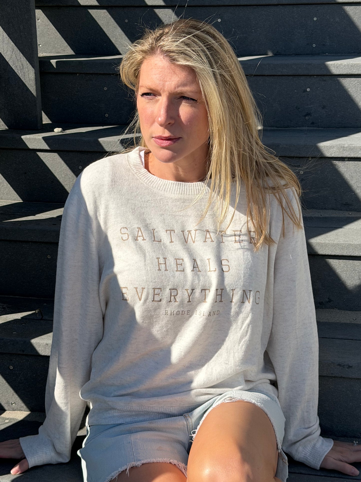 Salt Water Heals Everything Crew - Oatmeal