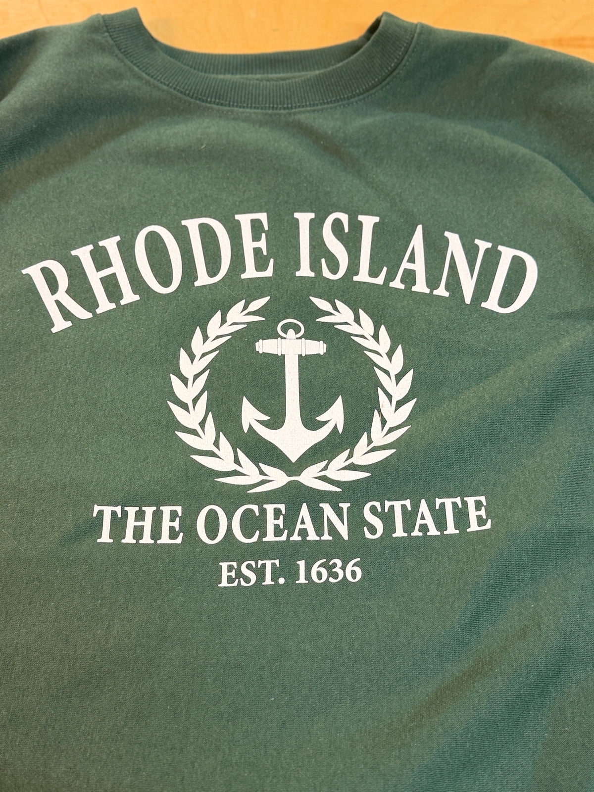 Rhode Island Crest Sweatshirt | Forest