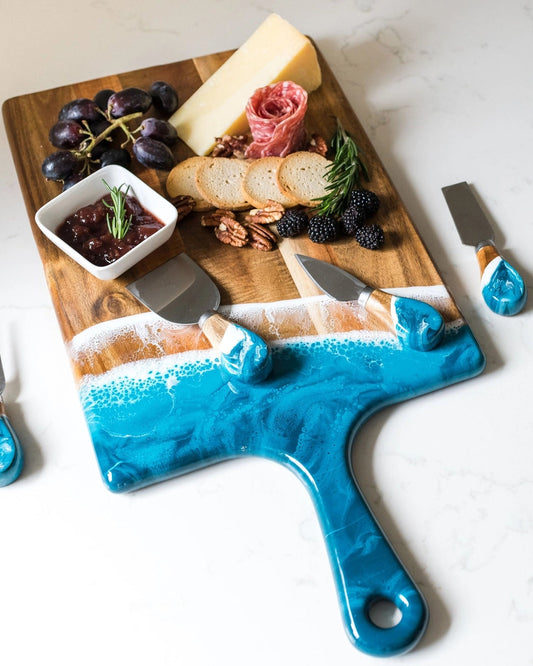 Ocean Resin Cheese Knife Set