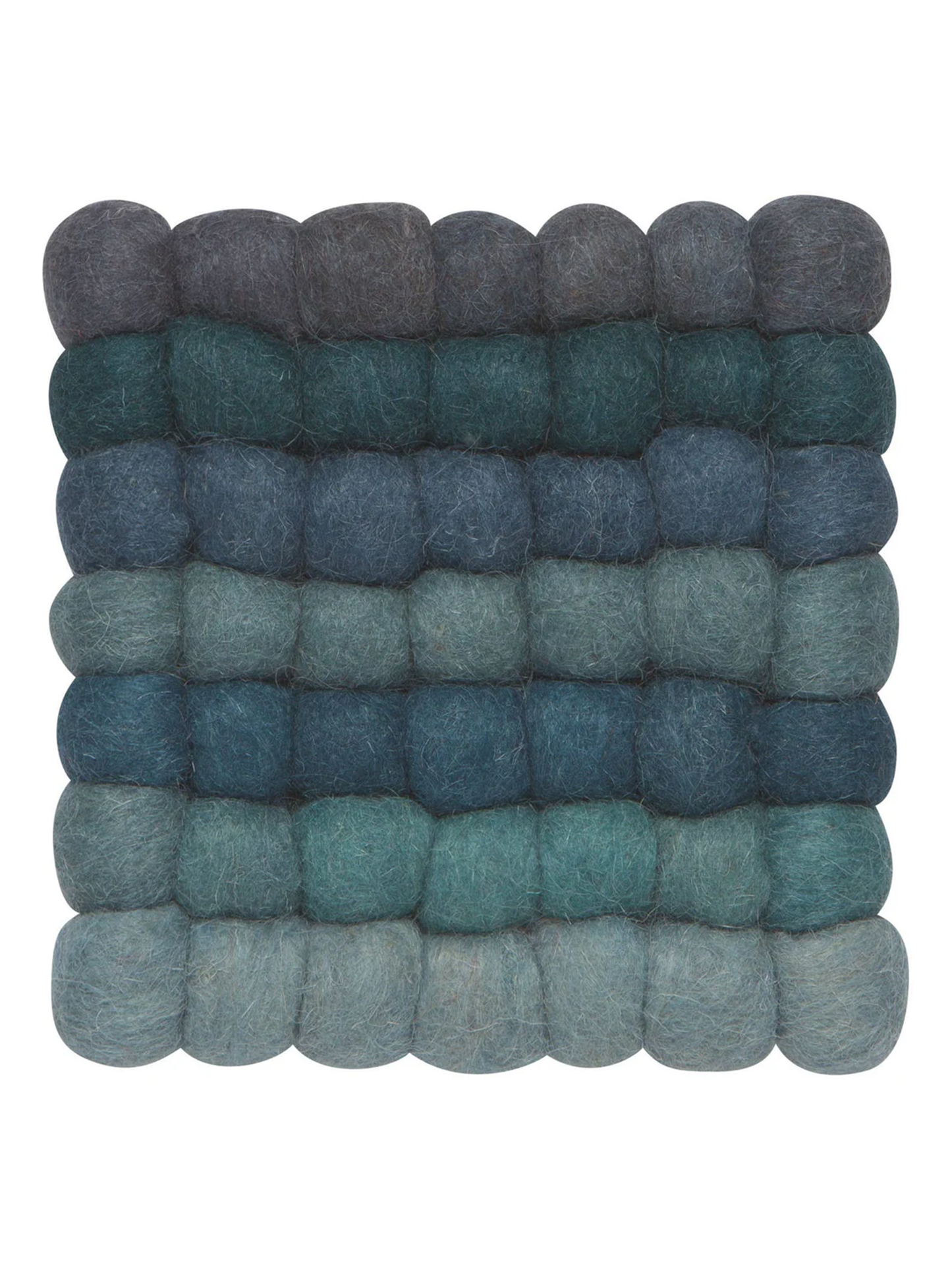 Lagoon Recycled Wool Felt Dot Trivet
