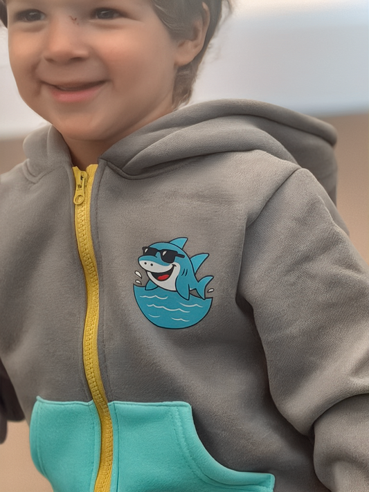 Shark Pouch Zip Up