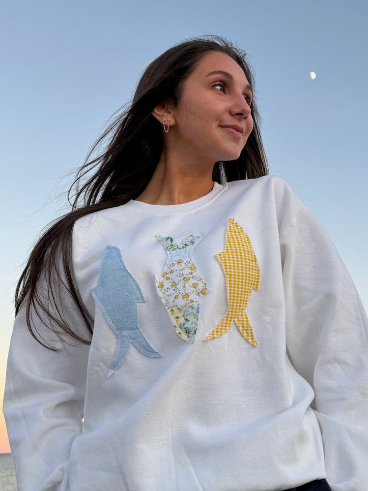 Patchwork Fish Sweatshirt – Gansett Outfitters