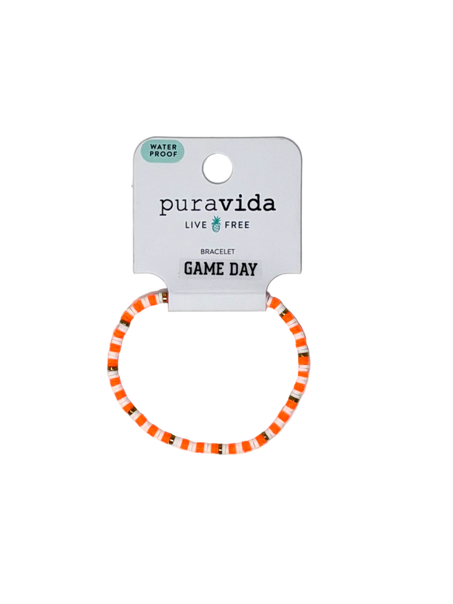 Pura Vida Game Day Orange Bracelet
