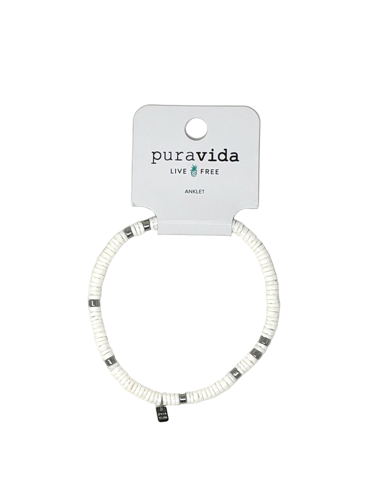 Pura Vida Puka Shell Anklet