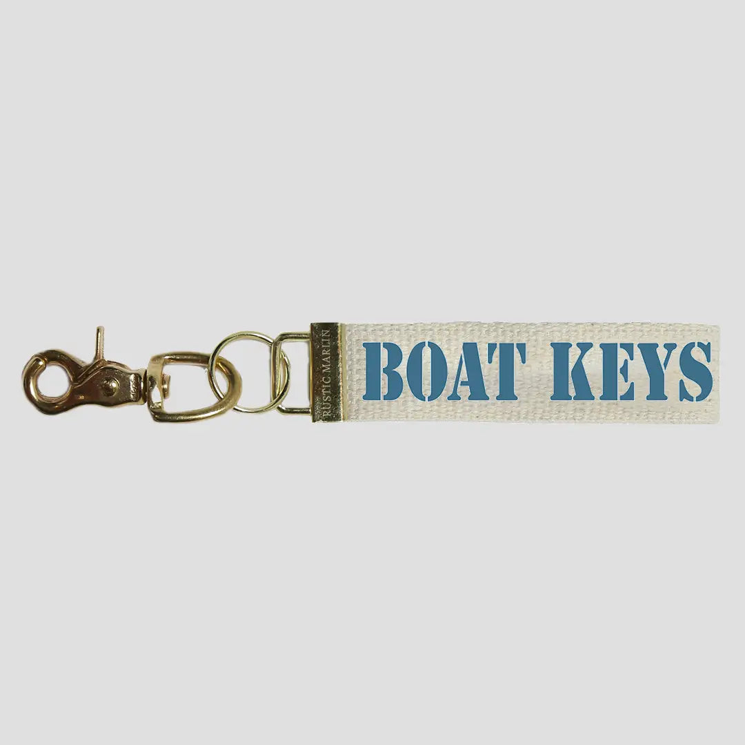Boat Keys Canvas Keychain