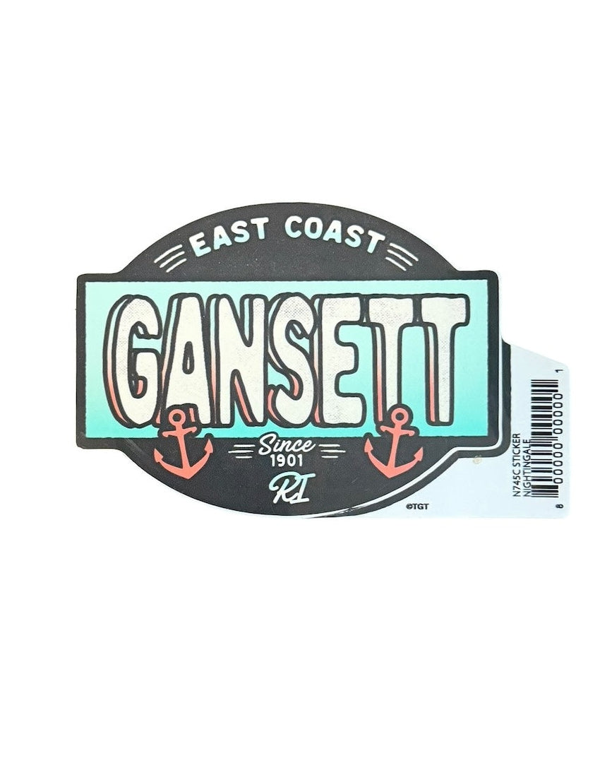 Gansett East Coast Sticker