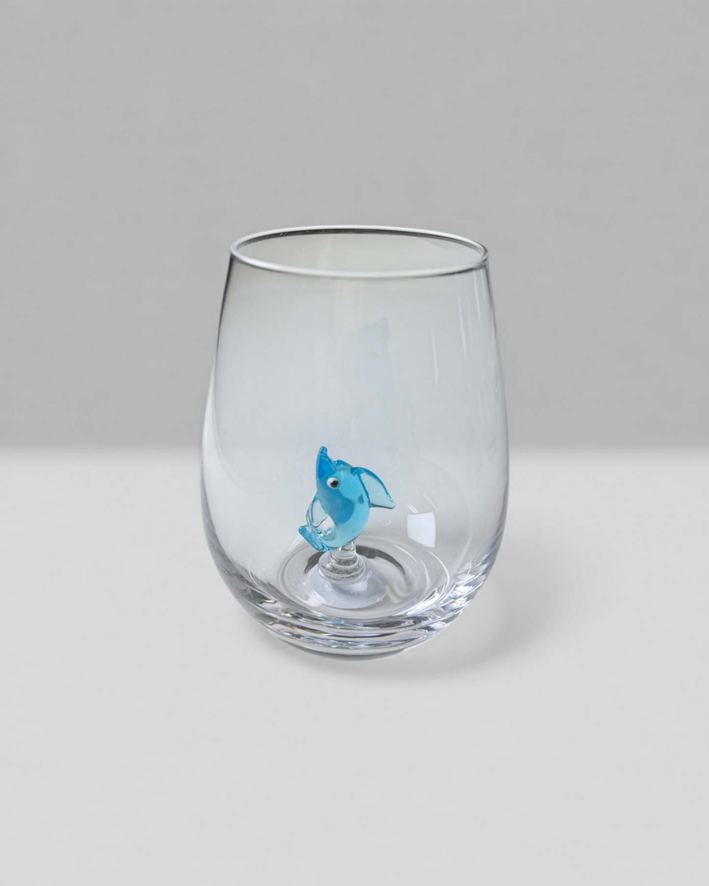 Seaside Dolphin Wine Glass