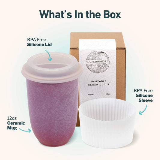 Astral Bloom Ceramic Travel Mug