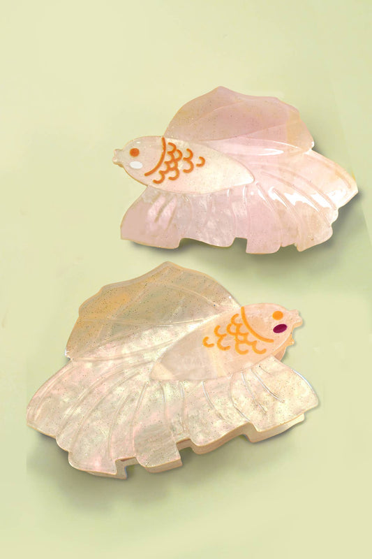 Pink Fish Hair Claw