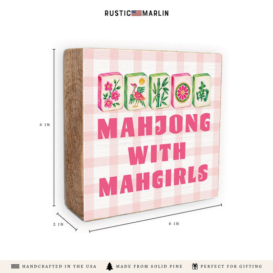 Mahjong With Mahgirls Block Sign