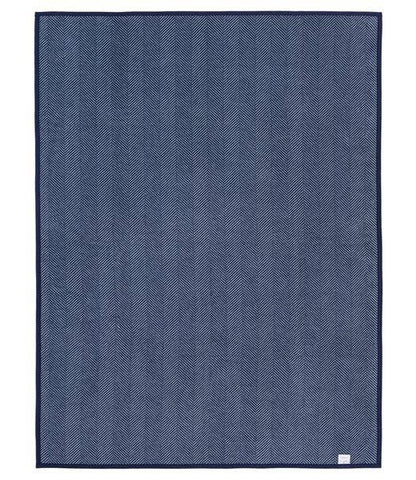 Harborview Herringbone Navy Blanket