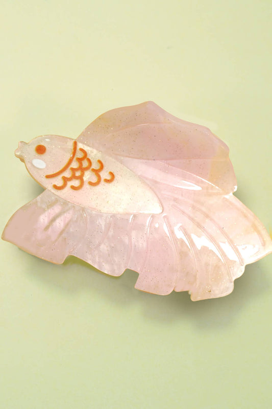 Pink Fish Hair Claw