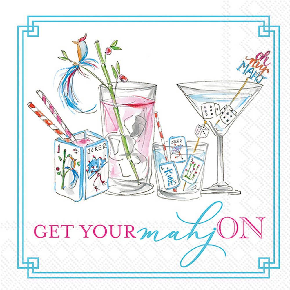 Mahjong Party Cocktail Napkins