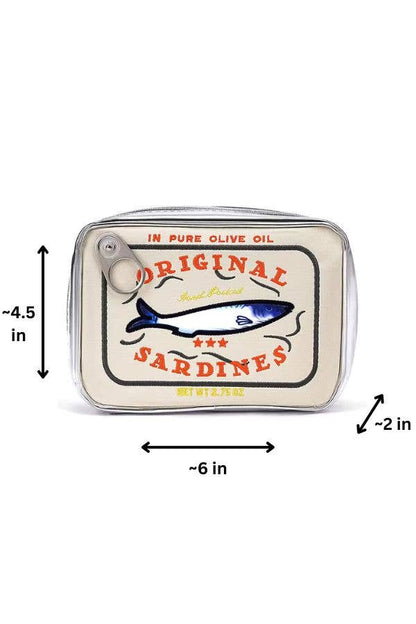 Sardine's Tin Can Cosmetic Bag: Cream