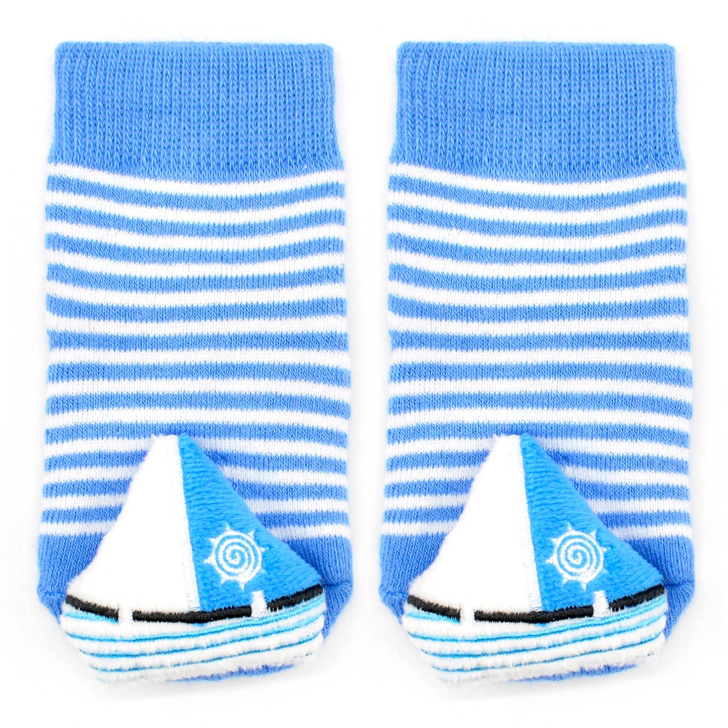 Sailboat Boogie Toes Rattle Socks: 6-12M