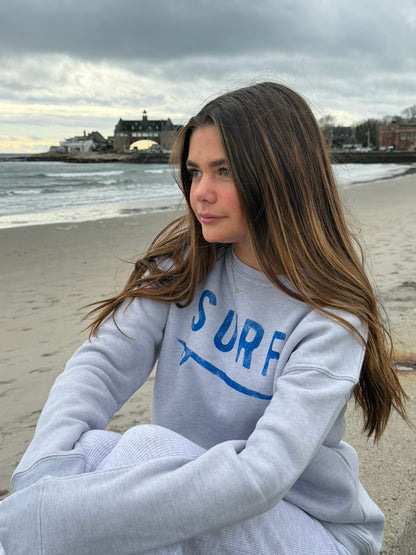 SURF Graphic Sweatshirt - Light Blue