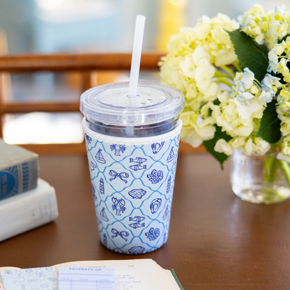 New England Summer | Reusable Coffee Sleeve: Medium