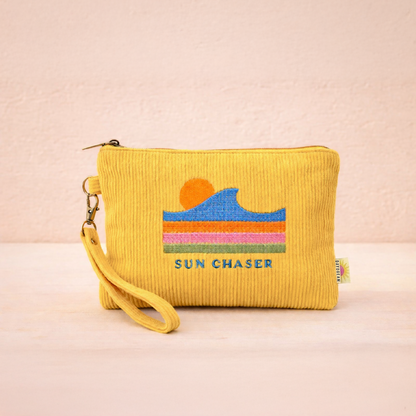 Sun Chaser Embroidered Wristlet