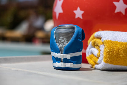 Insulated 12 oz Can Cooler - The Buoy - Varsity Blue