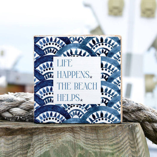 Life Happens Wooden Block