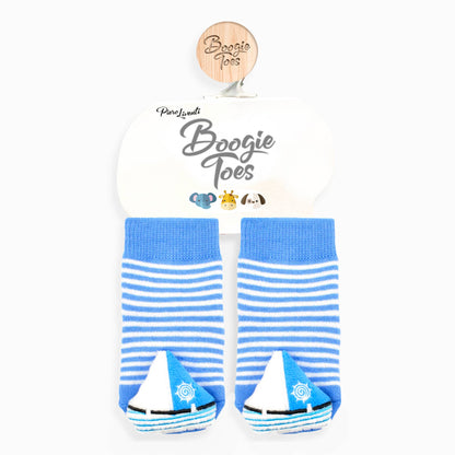Sailboat Boogie Toes Rattle Socks: 6-12M