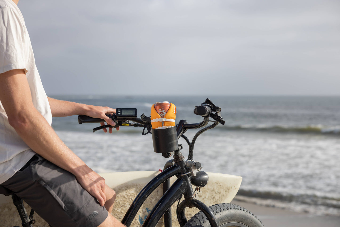 Insulated 12 oz Can Cooler - The Buoy - Apricot