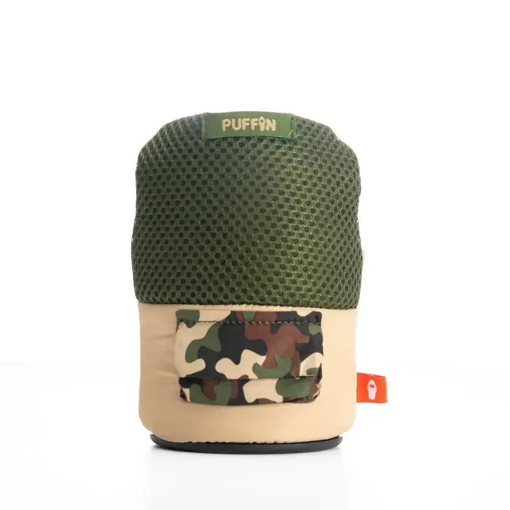Insulated Can Cooler - The Adventurer - Tan & Olive Green