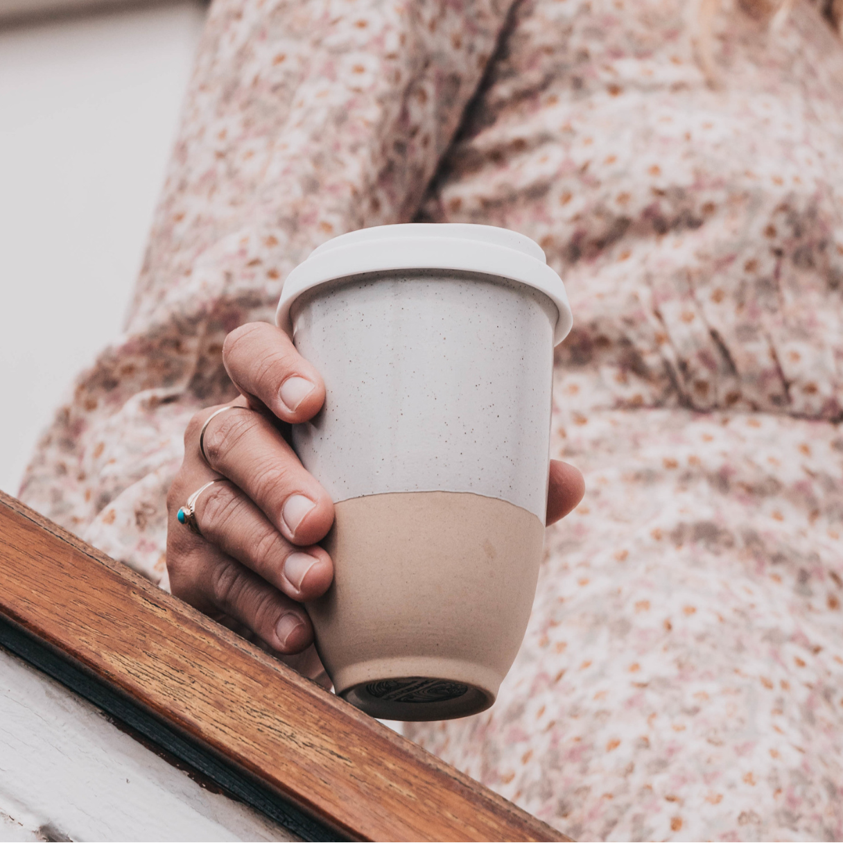 Dune 12oz Ceramic Travel Mug – Reusable & Eco-Friendly