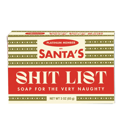 Santa's Shitlist Holiday Bar Soap