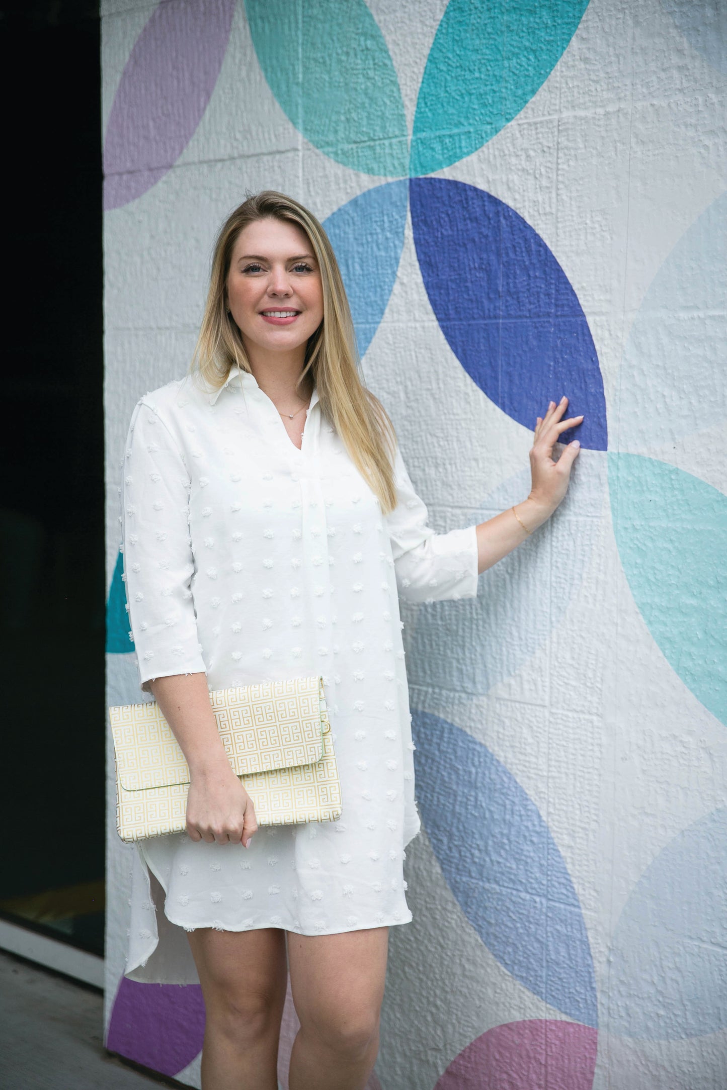 White Puff Tunic Dress