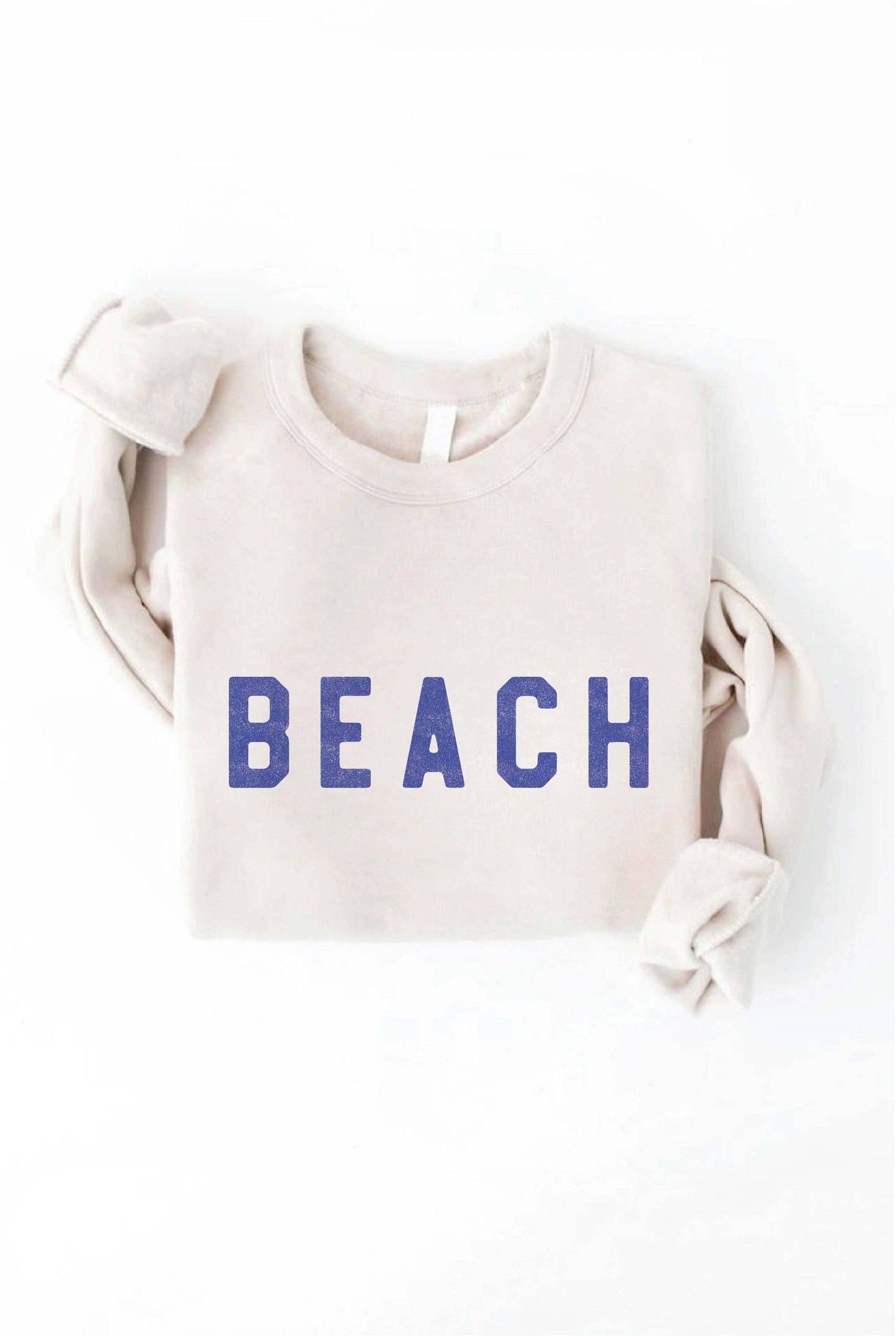 BEACH Graphic Sweatshirt - Oatmeal