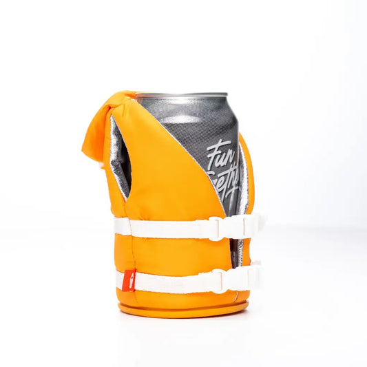 Insulated 12 oz Can Cooler - The Buoy - Apricot