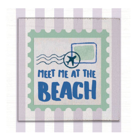 Meet Me At The Beach Stamp Coaster Set