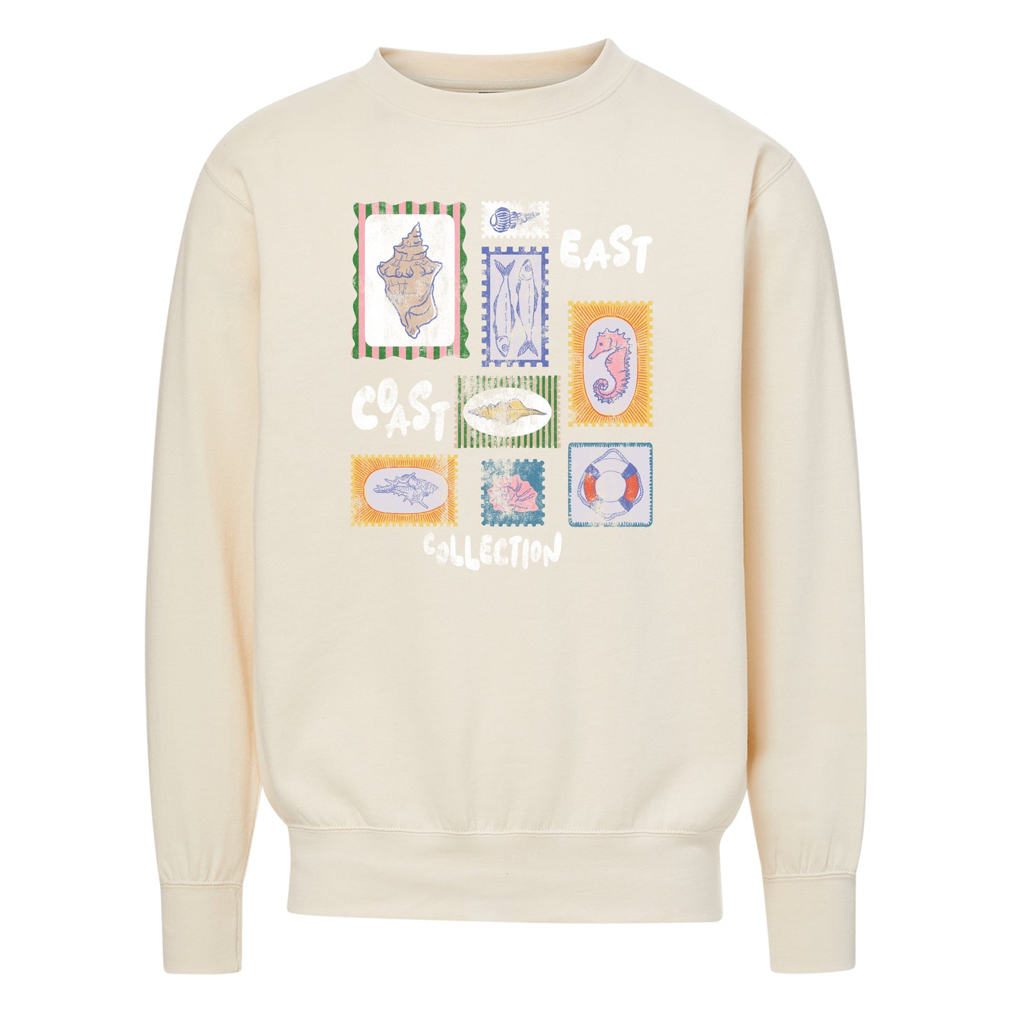 East Coast Collection Stamped Sweatshirt