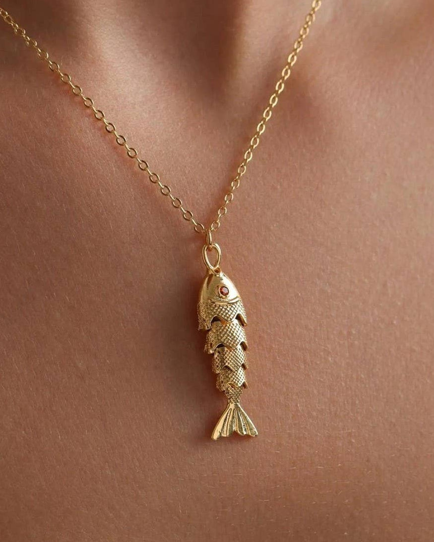 Sardine Gold Necklace