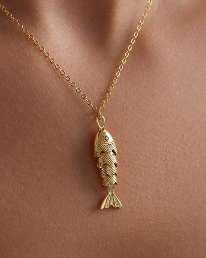 Sardine Gold Necklace